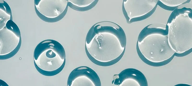 Close-up of clear water droplets