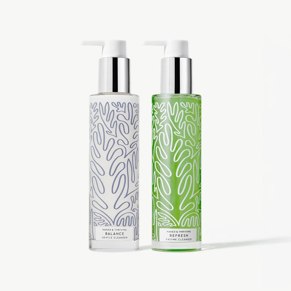 The Cleanser Duo with two gentle cleansers for morning and night